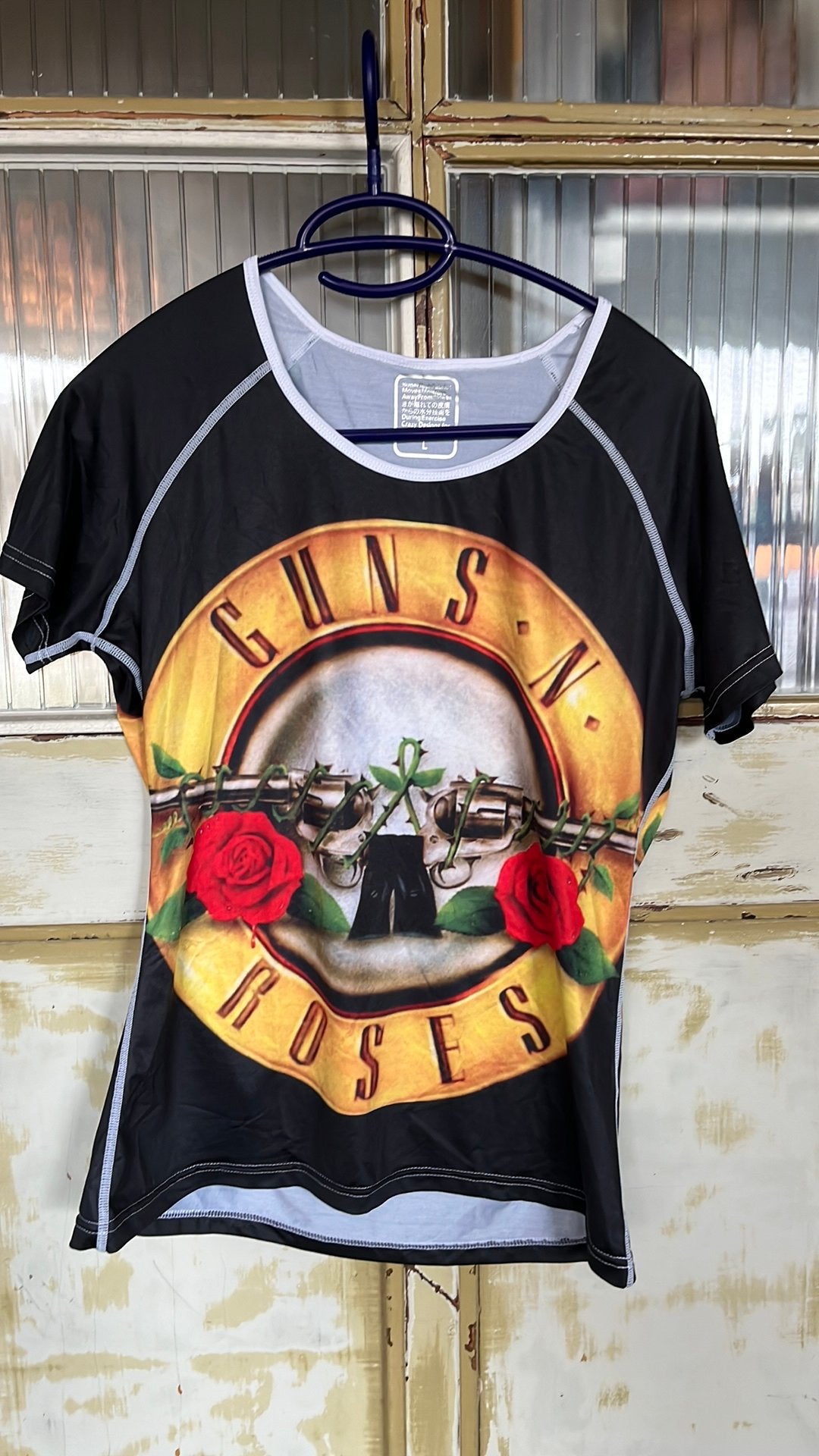 Shirt Guns n Roses mt S/M, Ophalen of Verzenden, Zo goed als nieuw, Maat 38/40 (M), Korte mouw