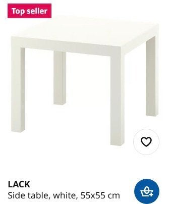Ikea small low table, Ophalen, Gebruikt