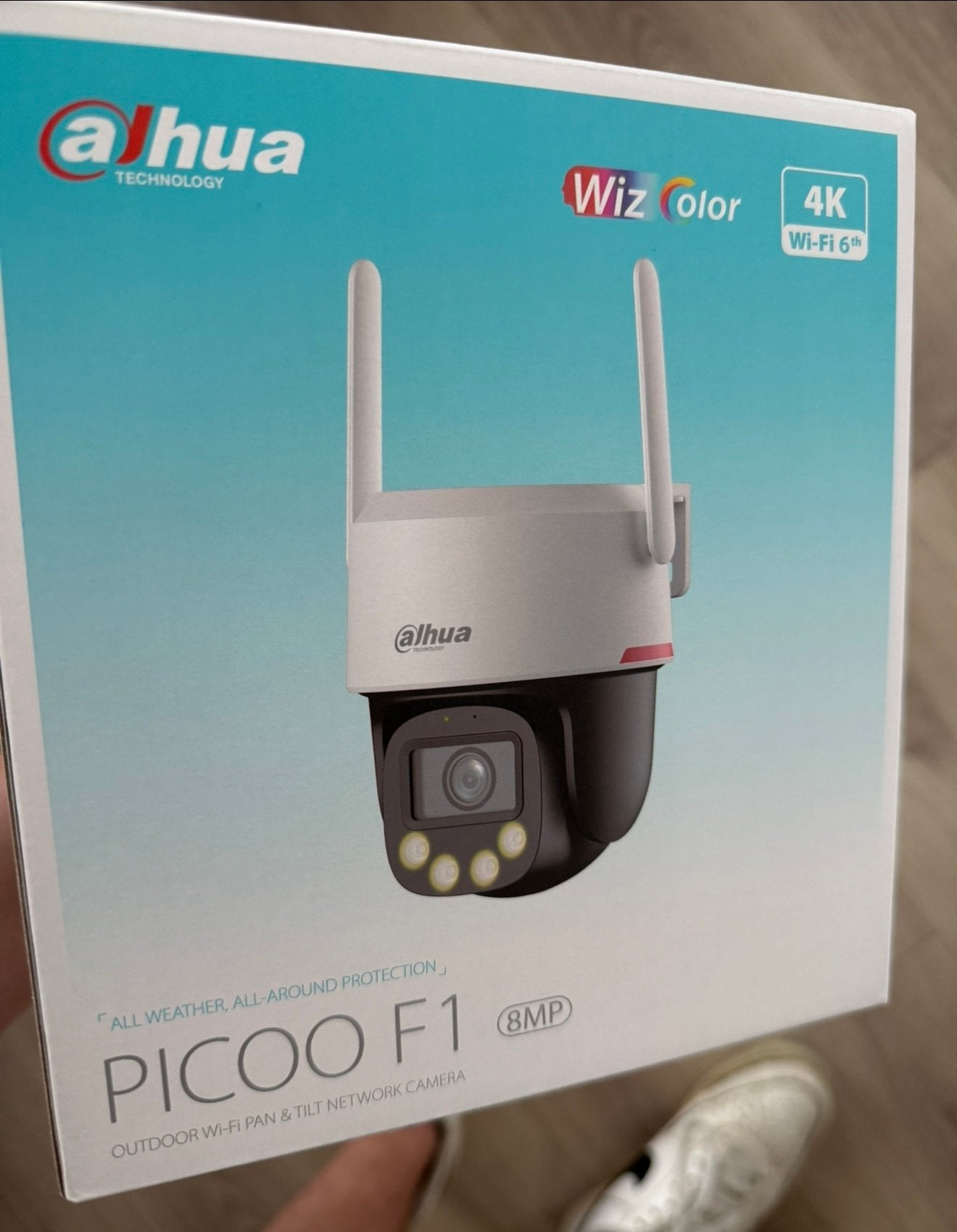 Dahua P8F-PV – 8MP WizColor Outdoor Wi-Fi Pan & Tilt Camera., Ophalen of Verzenden, Nieuw, Buitencamera