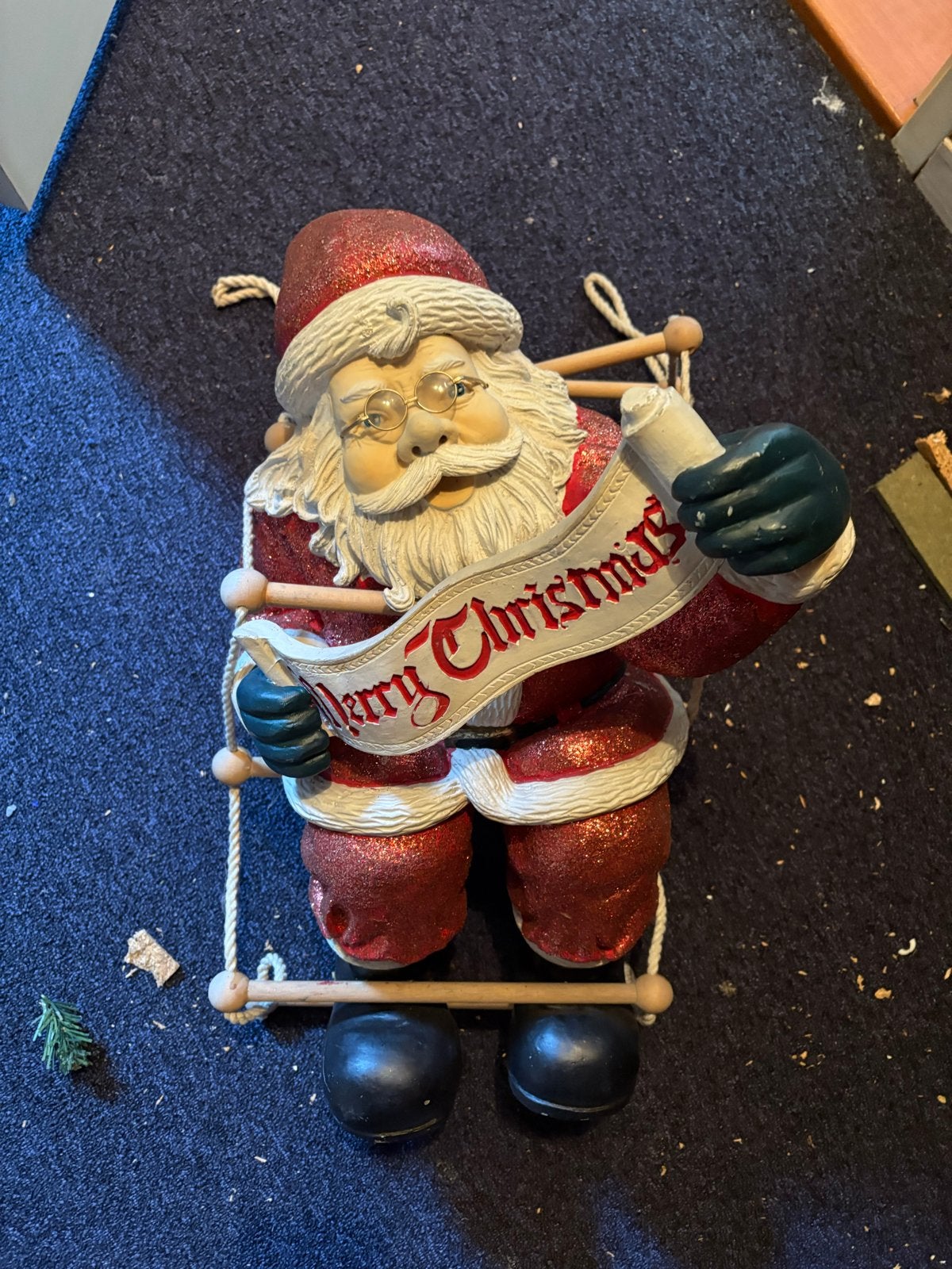 Hangende kerstman, Ophalen of Verzenden, Gebruikt