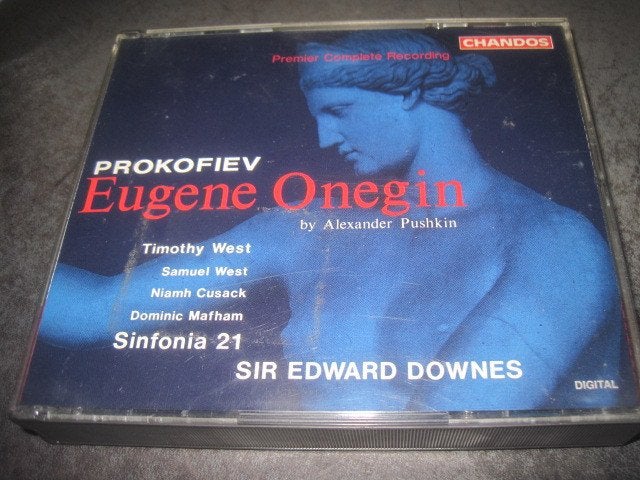 Prokofiev Eugene Onegin Sinfonia 21 Downes Chandos 2CD, Ophalen of Verzenden, Classicisme, Gebruikt, Kamermuziek