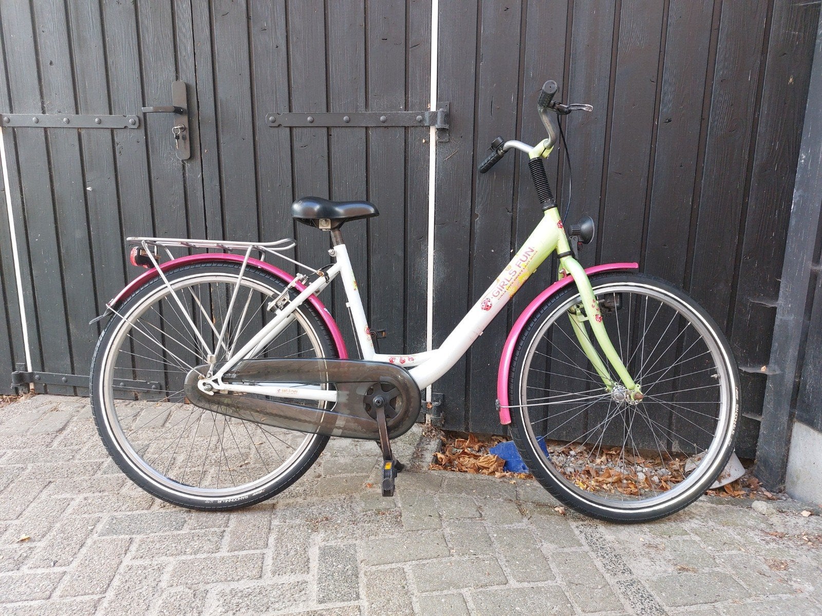 Girls fun meisjesfiets 26inch nieuwe banden, Minder dan 47 cm, Ophalen, Gebruikt, Overige merken