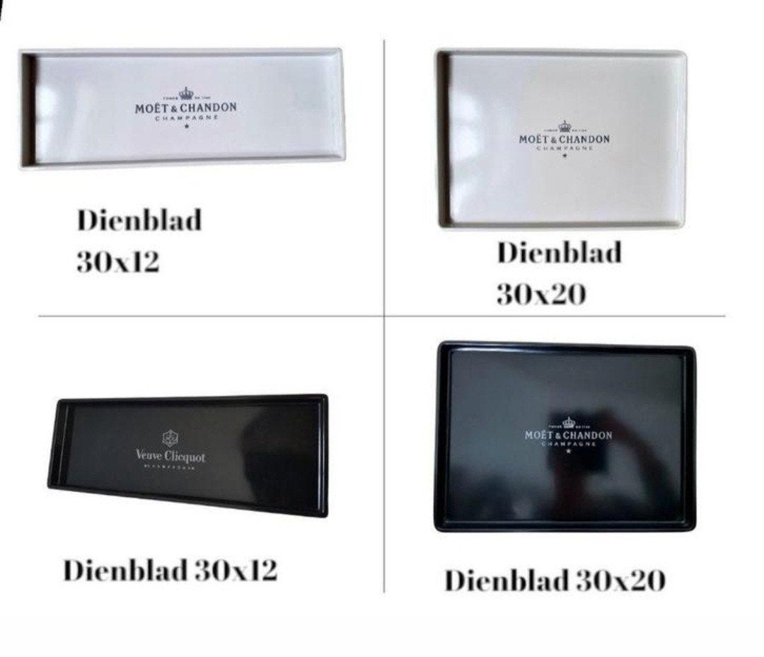 dienbladen van MOËT & CHANDON in verschillende maten ‼️, Ophalen of Verzenden, Nieuw, Kunststof
