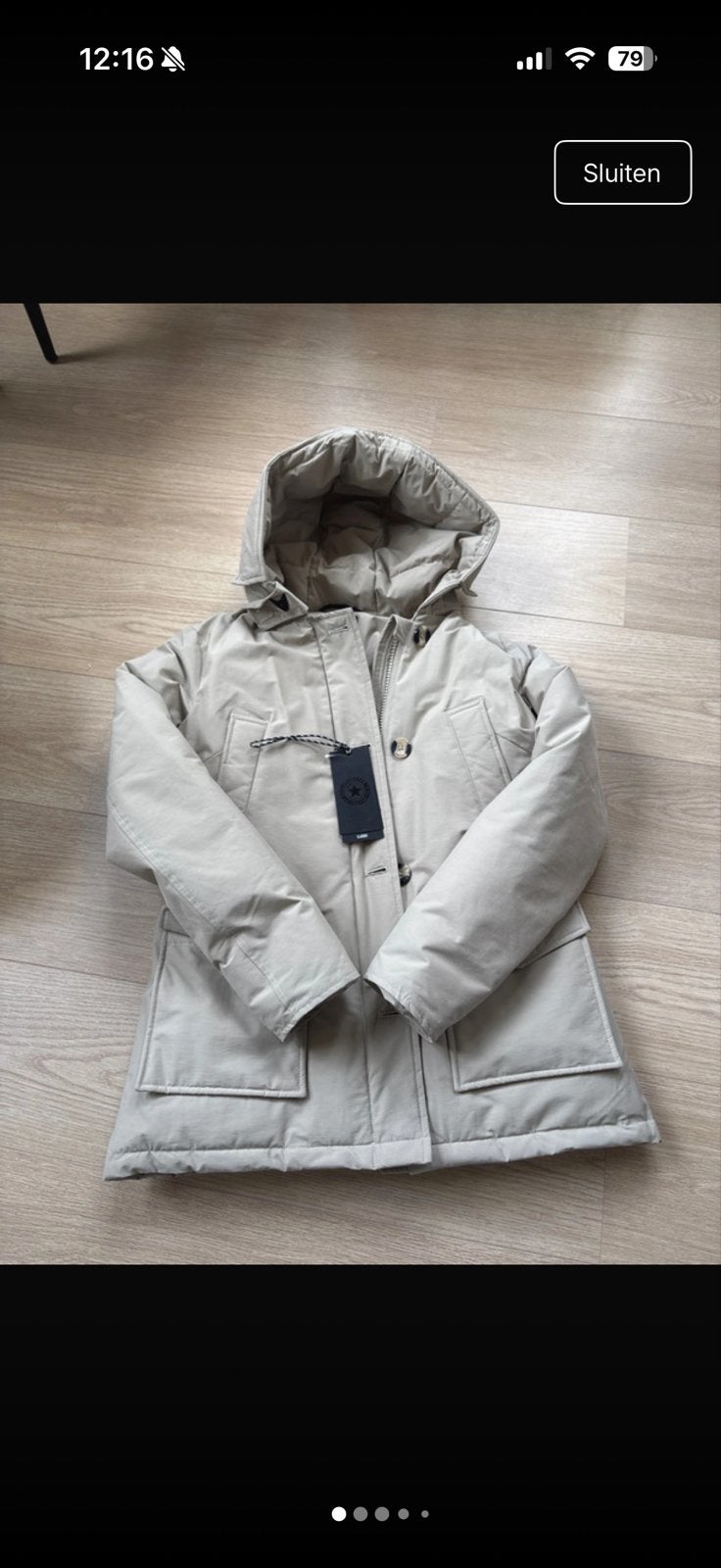 Airforce 4 pocket parka - Nieuw met kaartjes, Ophalen, Nieuw, Maat 34 (XS) of kleiner, Beige