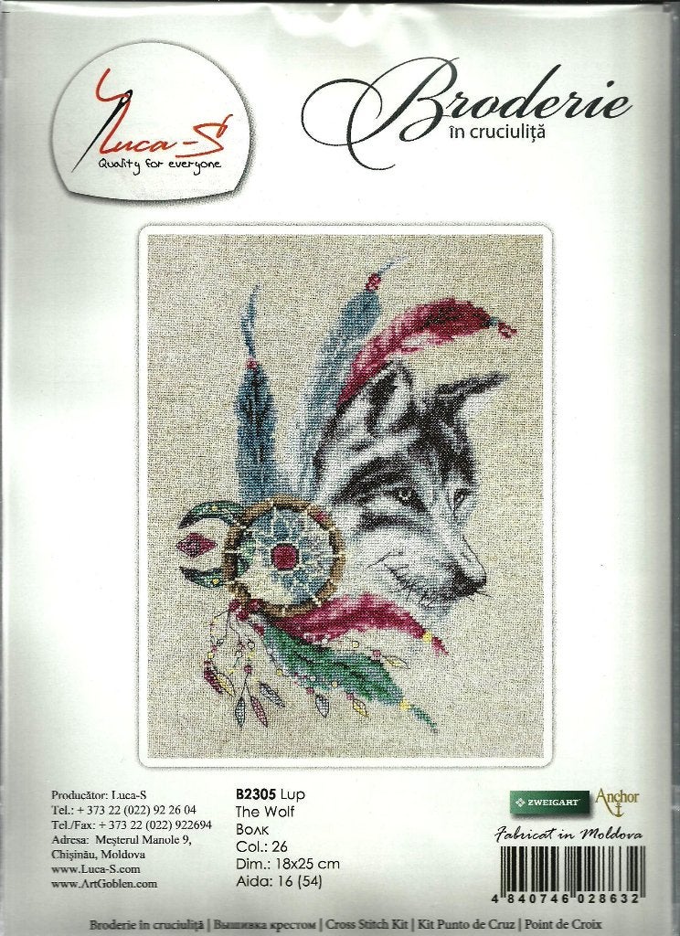 Cado luca borduurpakket, THE WOLF B 2305, Ophalen of Verzenden, Nieuw, Handborduren, Borduurpakket