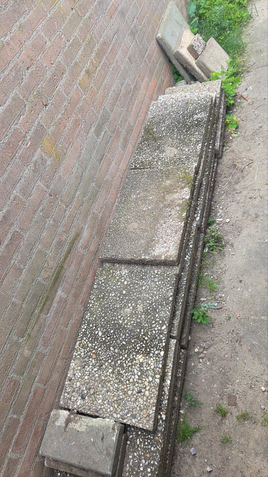 Gebruikte terrastegels en klinkers, Ophalen, Gebruikt, 5 tot 10 m², Beton