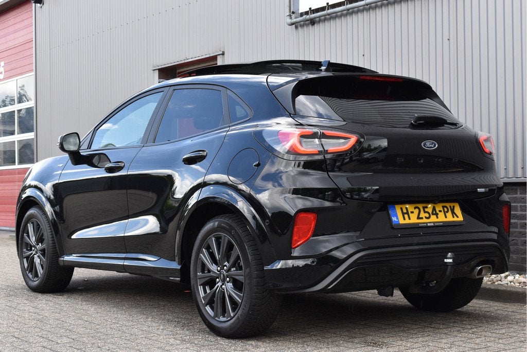 Ford Puma 1.0 EcoBoost Hybrid ST-Line X First Edition Panora, Voorwielaandrijving, Euro 6, Leder en Stof, Zwart