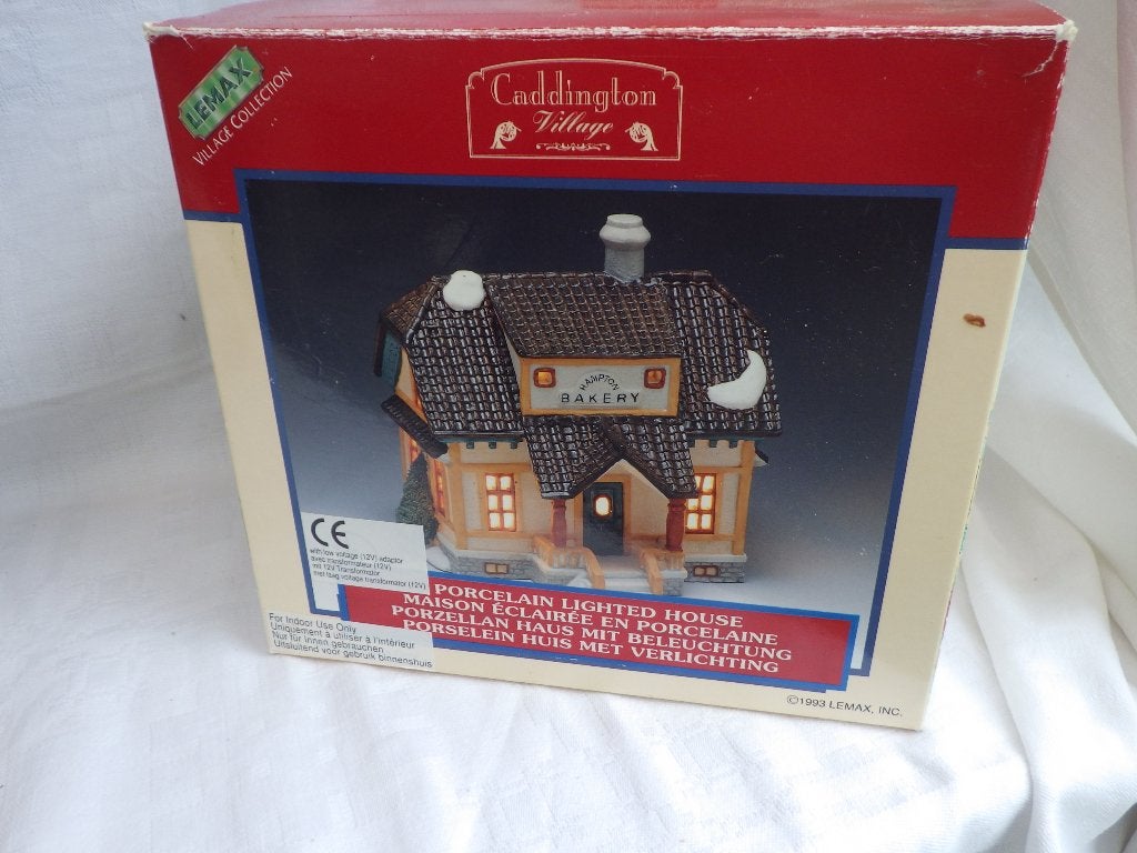 Lemax Dickensvale 1993 Hampton Bakery Porcelain Lighted, Diversen, Kerst, Ophalen of Verzenden