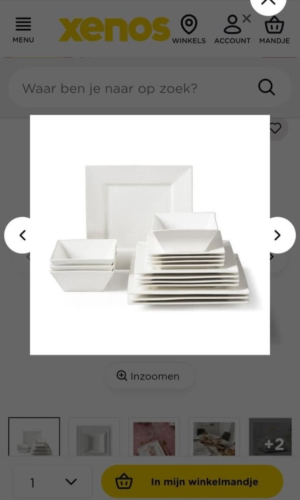 Modern porselein servies, Ophalen, Overige merken, Zo goed als nieuw, Bord(en)