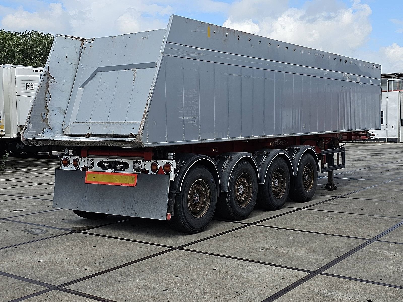 KELBERG 4 AXLE ALU TIPPER 48t total 36m3, Auto's, Overige kleuren, Bedrijf, Aanhangers en Opleggers, Te koop