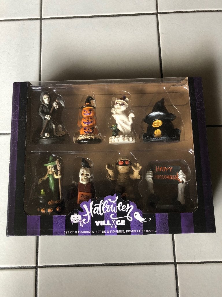 Halloween beeldjes set village nieuw, Ophalen of Verzenden, Nieuw, Overige typen