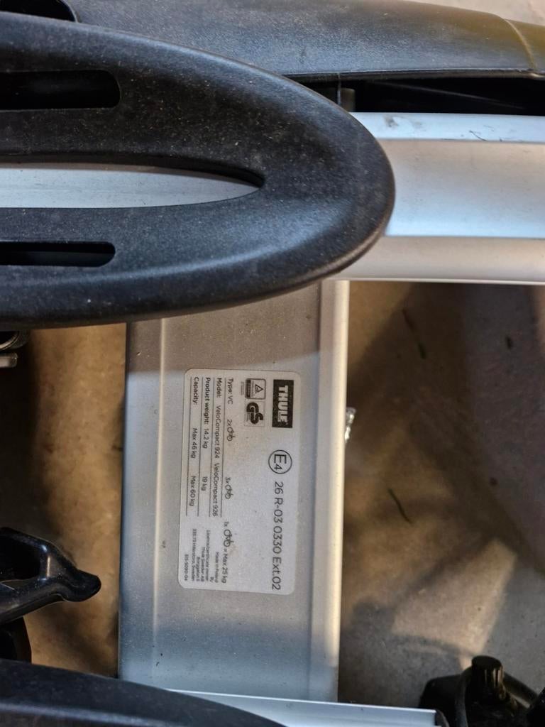 Thule fietsendrager velocompact 924, Auto diversen, Fietsendragers, Ophalen of Verzenden