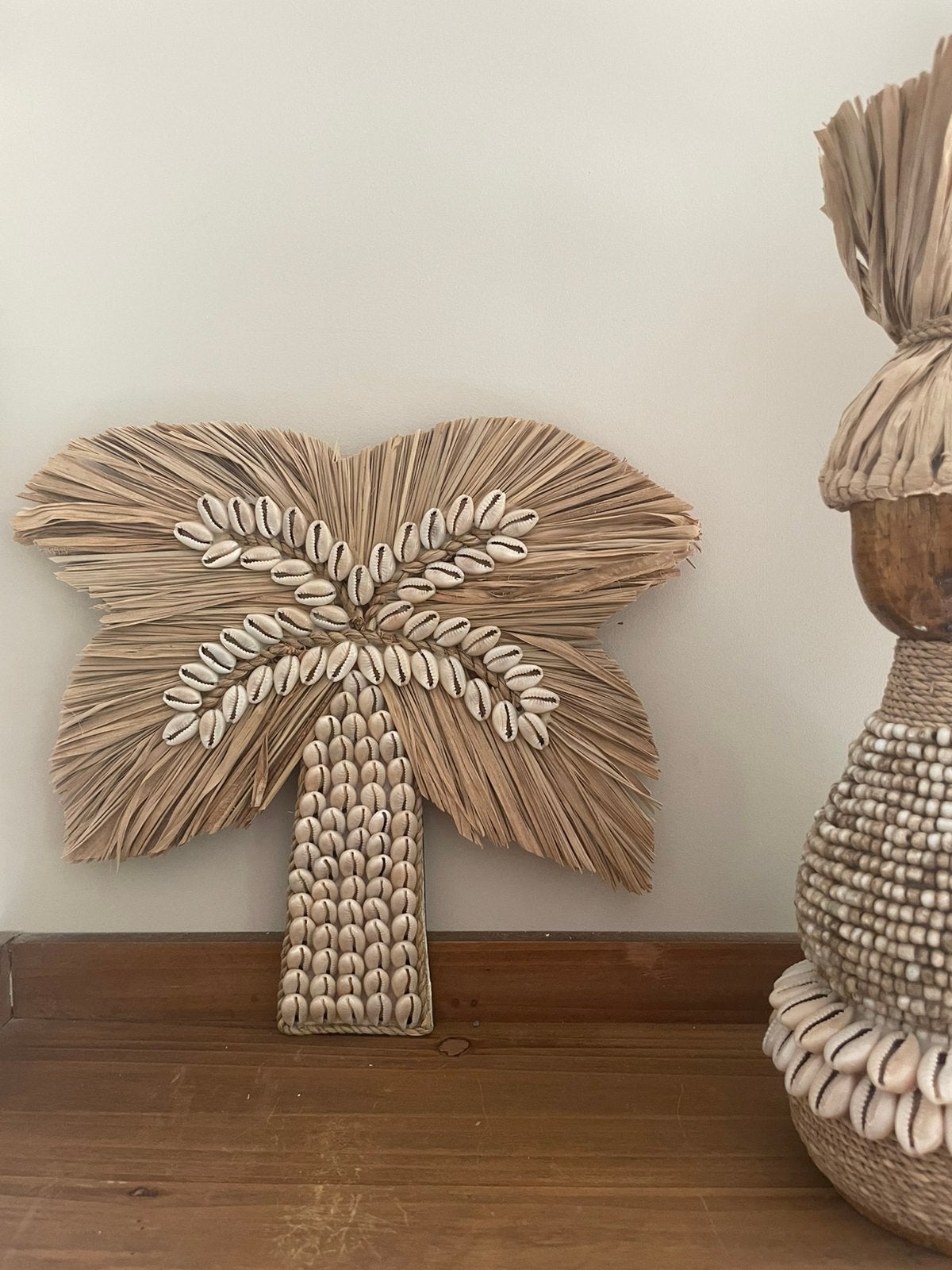 Nieuw schelpen raffia palmboom maat S, Ophalen of Verzenden, Nieuw