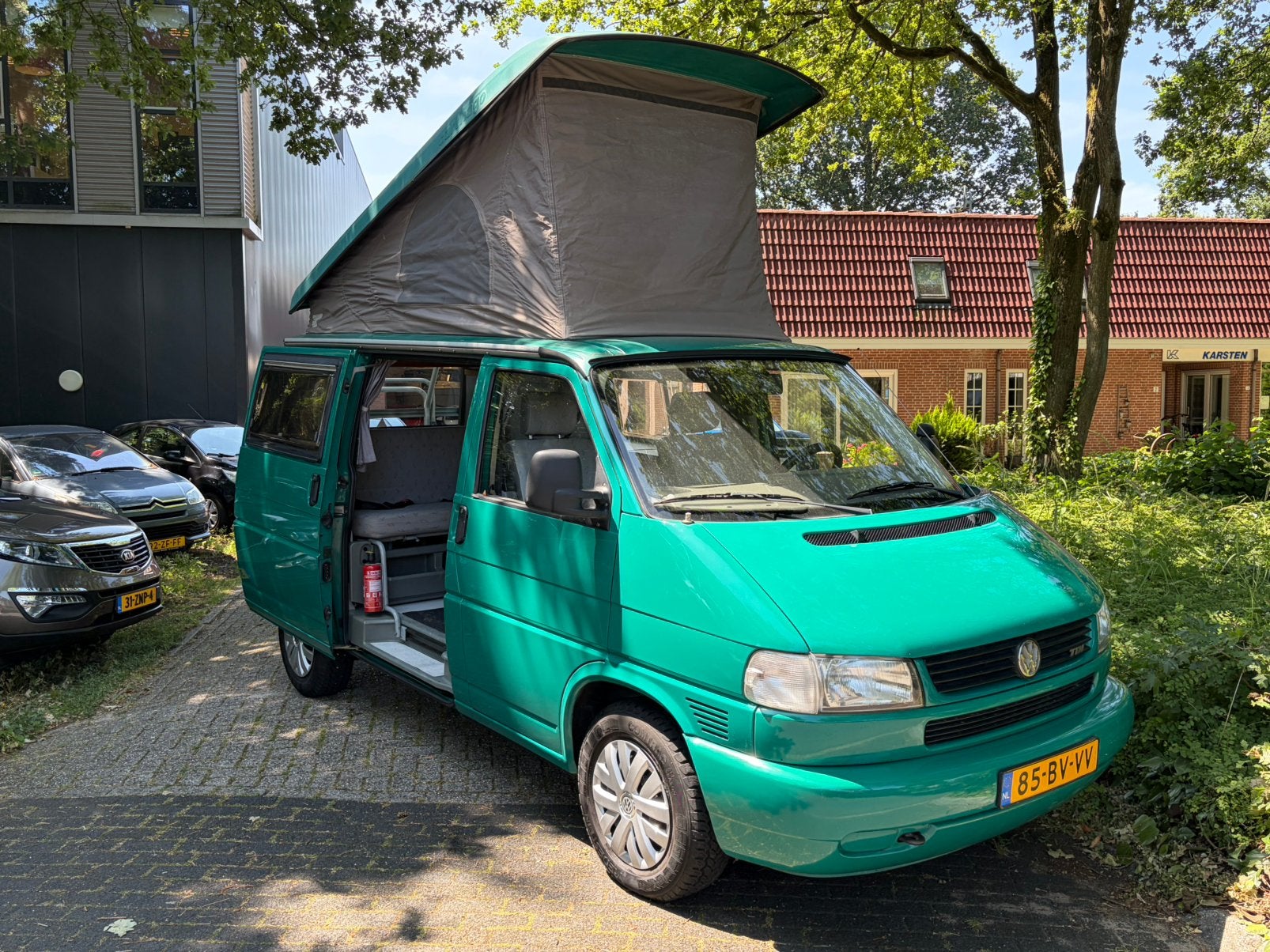 Carthago Volkswagen transporter Camper - T4 - 2.5TDI, Caravans en Kamperen, Campers, Buitenlamp, Volkswagen, 4 tot 5 meter, Tot en met 4