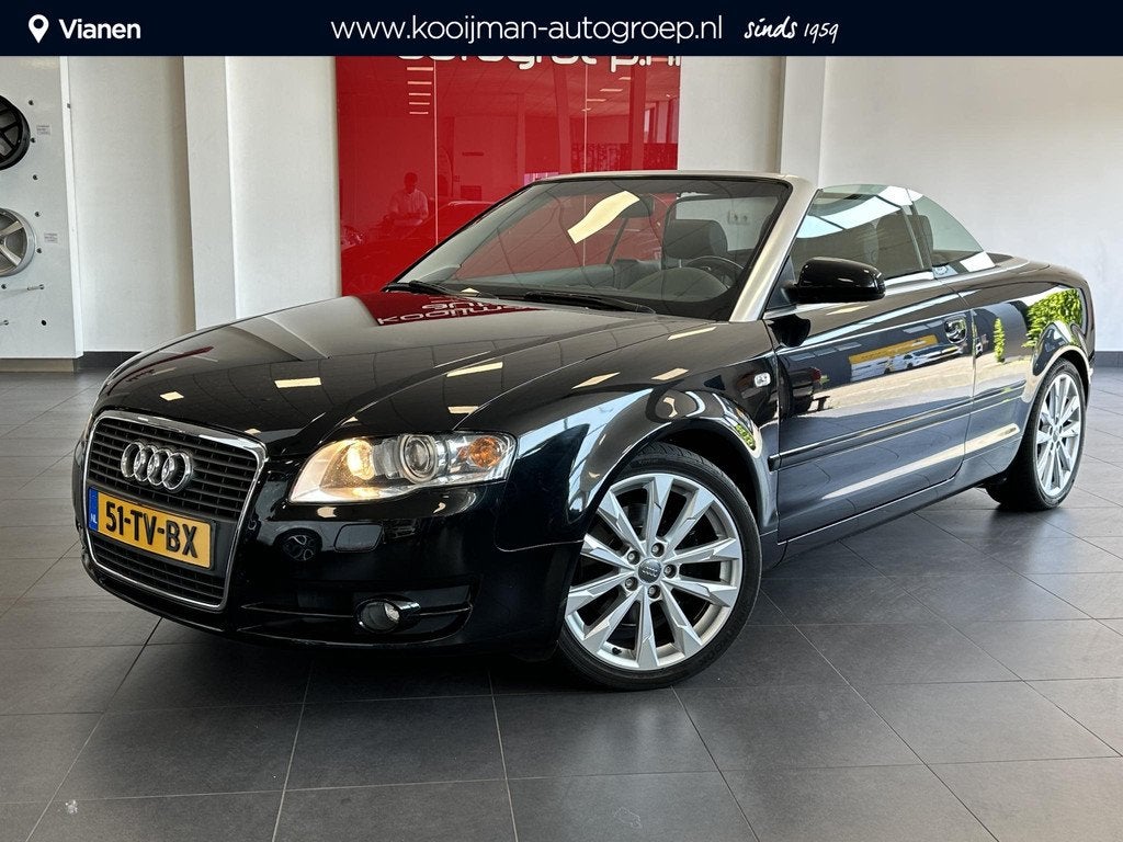 Audi A4 Cabriolet 2.0 TFSI Pro Line Exclusive, Auto's, Audi, Gebruikt, Zwart, 4 cilinders, 4 stoelen