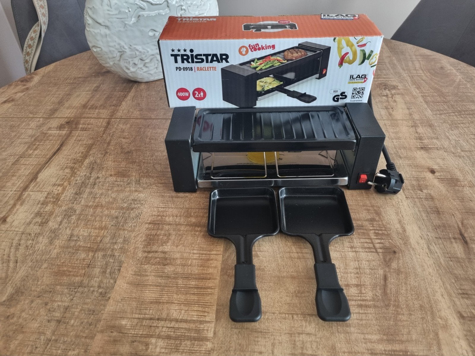 Tristar Raclette, Ophalen of Verzenden, Zo goed als nieuw, Minder dan 4 personen