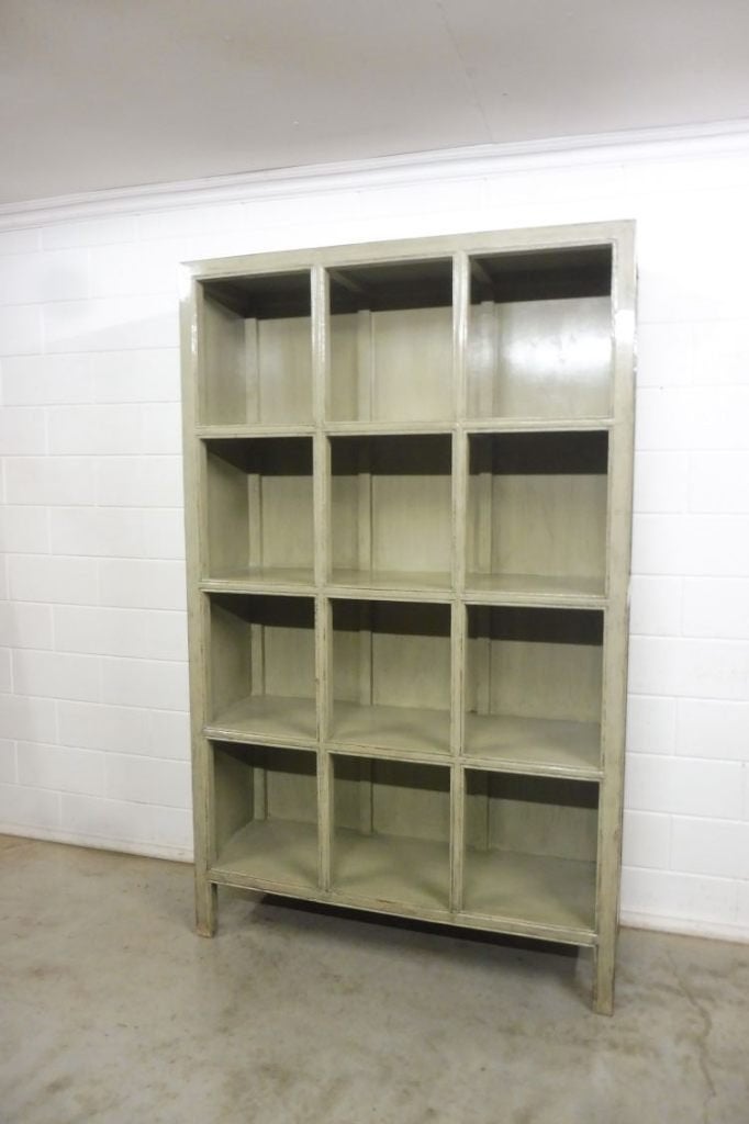 Boekenkast landelijk licht groen Aziatisch, chinees, 100 tot 150 cm, 200 cm of meer, Nieuw, Ophalen of Verzenden