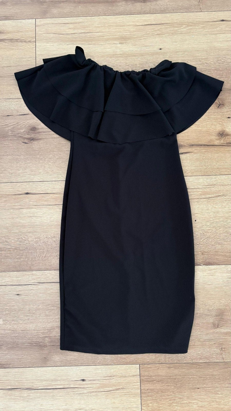 Zwarte galajurk, maat 36/38, Kleding | Dames, Jurken, Zwart, Ophalen of Verzenden, Zo goed als nieuw, Maat 36 (S)