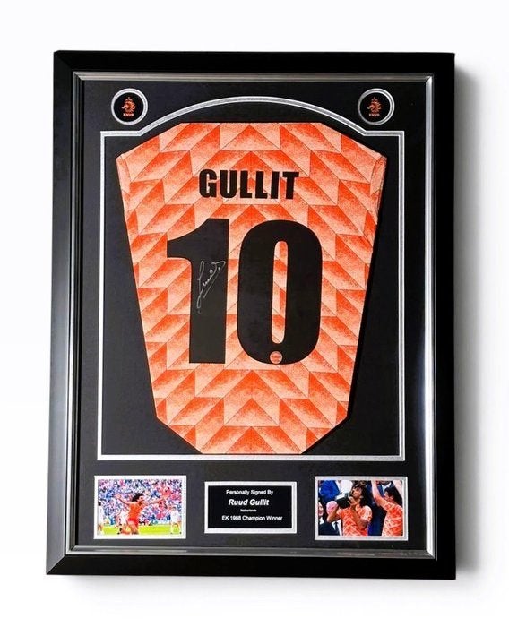 Ruud Gullit Signed Netherlands Euro 1988 Replica Shirt, Verzamelen, Buitenlandse clubs, Shirt, Nieuw, Ophalen of Verzenden