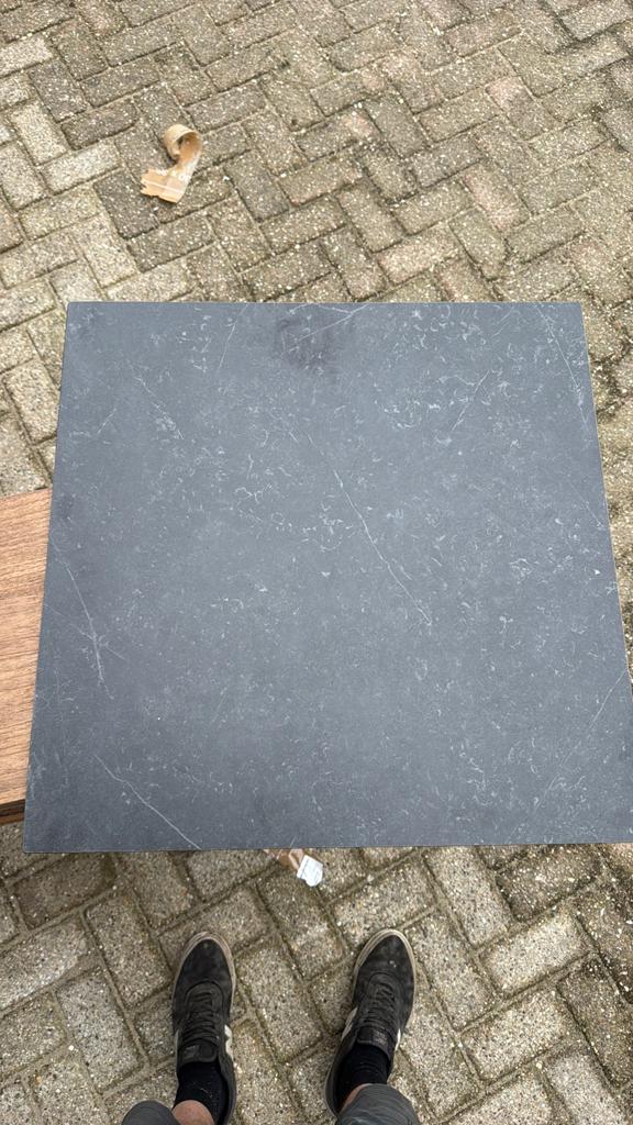 10 hardsteenlook terras tafelbladen, Ophalen, Nieuw, Rond, 50 tot 100 cm