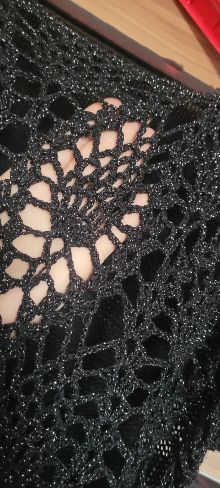DIDI Zwart Glitter Top Maat M/L, Kleding | Dames, Maat 38/40 (M), Zwart, DIDI, Ophalen of Verzenden