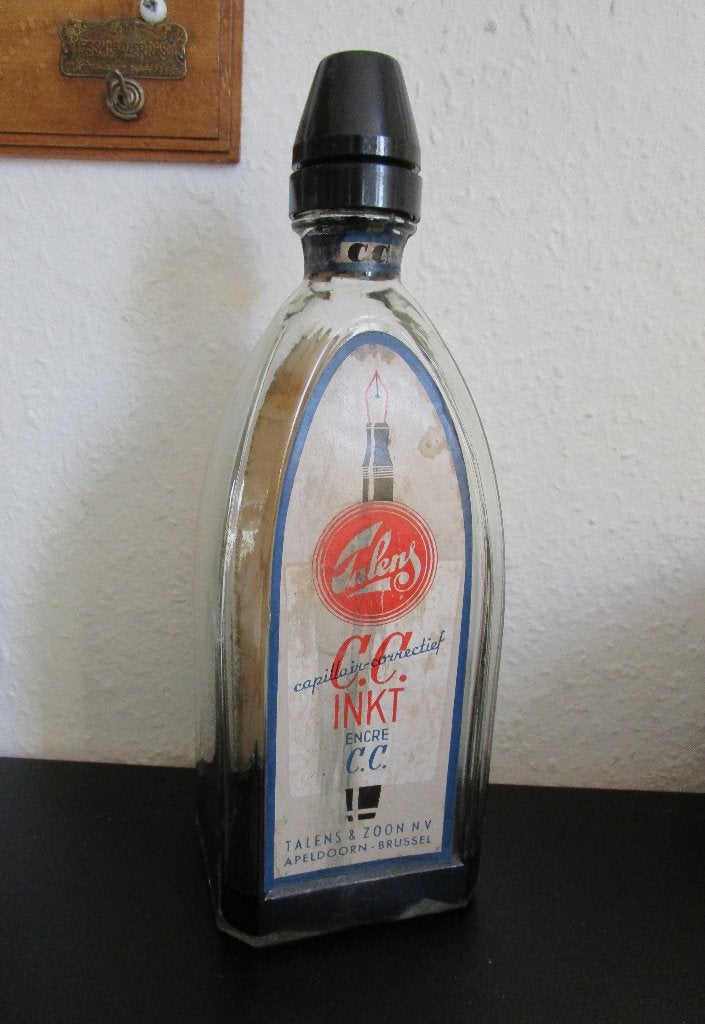 Grote oude Talens & Zoon N.V. Inktfles, Ophalen of Verzenden
