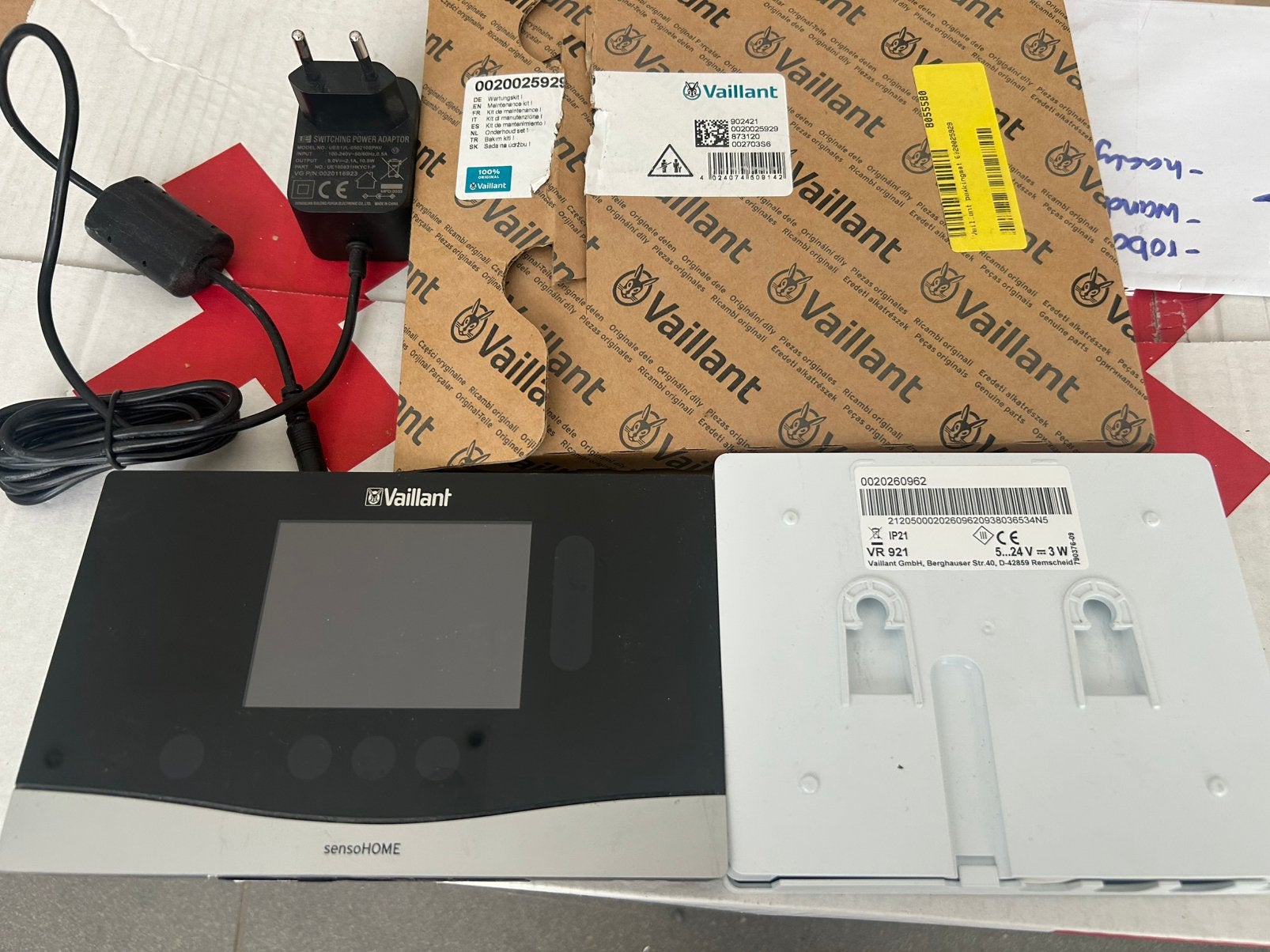 Vaillant sensoHOME VRT 380 en sensoNET VR 921, Ophalen of Verzenden, Slimme thermostaat, Zo goed als nieuw