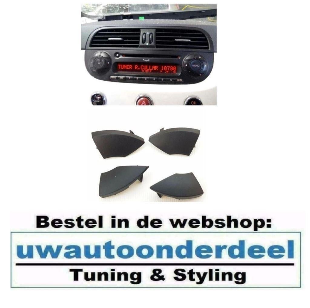 Cd Speler Radio Knopjes Knopje Afdekkap Afdek Kapje Fiat 500, Verzenden