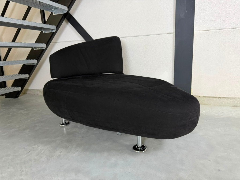 Leolux Kikko – Zwart – Nieuwstaat, Huis en Inrichting, Fauteuils, Ophalen, Zo goed als nieuw, Stof, 75 tot 100 cm
