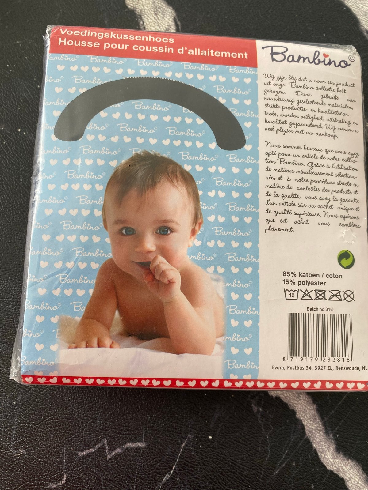 Bambino Voedingskussenhoes - Zachte Badstof, Ophalen of Verzenden, Nieuw