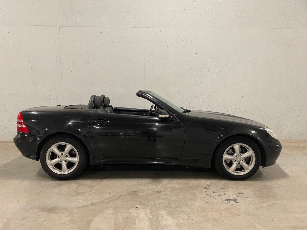 Mercedes-Benz SLK-klasse 320 v6 Automaat Leer Airco Cabrio, Auto's, Mercedes-Benz, Gebruikt, Cabriolet, Zwart, Bedrijf