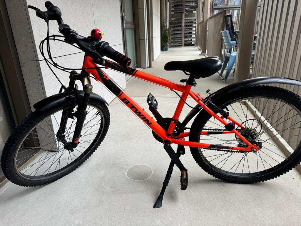 B'Twin Rockrider ST100 Mountainbike - Oranje, Fietsen en Brommers, Fietsen | Mountainbikes en ATB, Ophalen of Verzenden, Gebruikt
