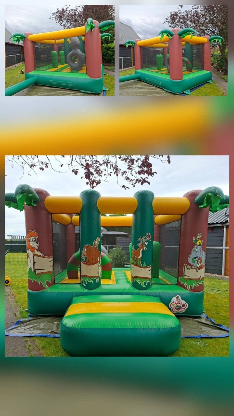 Jungle Springkussen 4x3m - Ideaal voor Privégebruik, Ophalen, Gebruikt