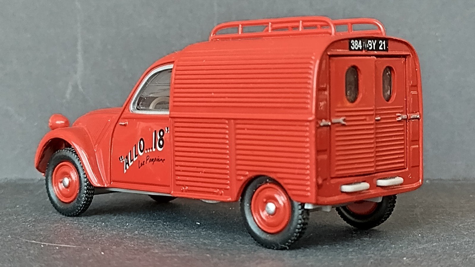 Citroen 2cv Fourgonette Allo 18 Les Pompiers Eligor Pol, Overige merken, Auto, ., Ophalen of Verzenden