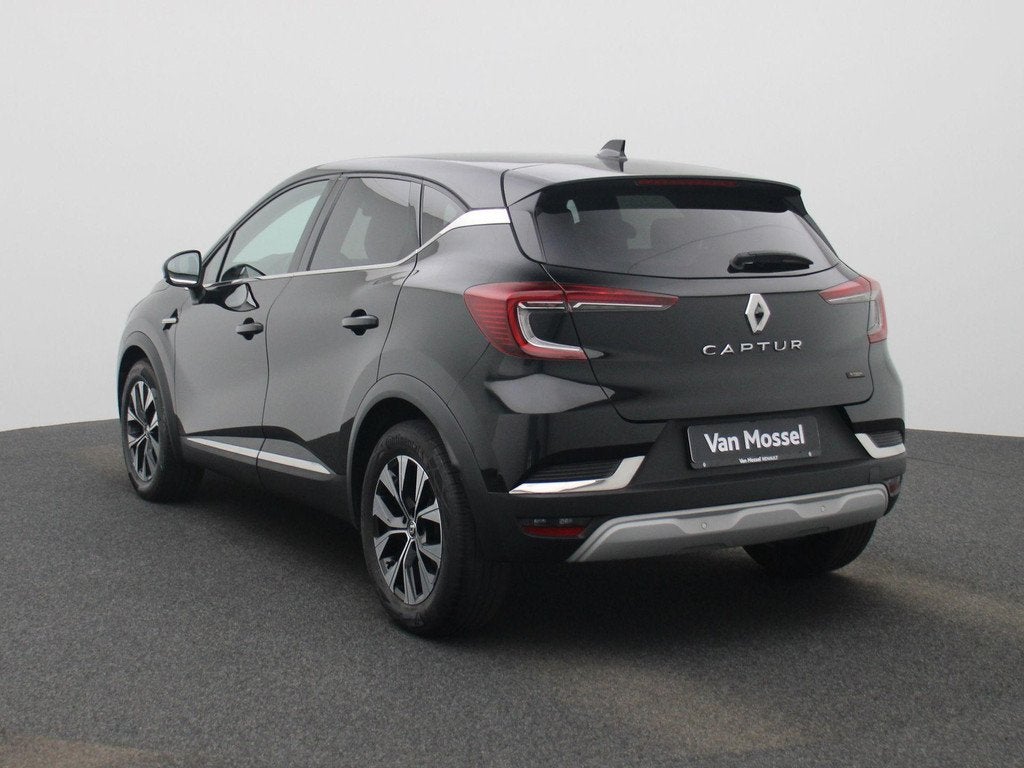 Renault Captur 1.6 E-Tech full hybrid 145 techno | Camera |, Auto's, Renault, Gebruikt, 4 cilinders, 715 kg, Zwart