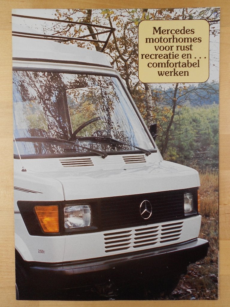 Mercedes 207D 208 Mercavan 305 335 Camper Brochure 1979 207, Zo goed als nieuw, Mercedes-Benz, Mercedes, Ophalen of Verzenden