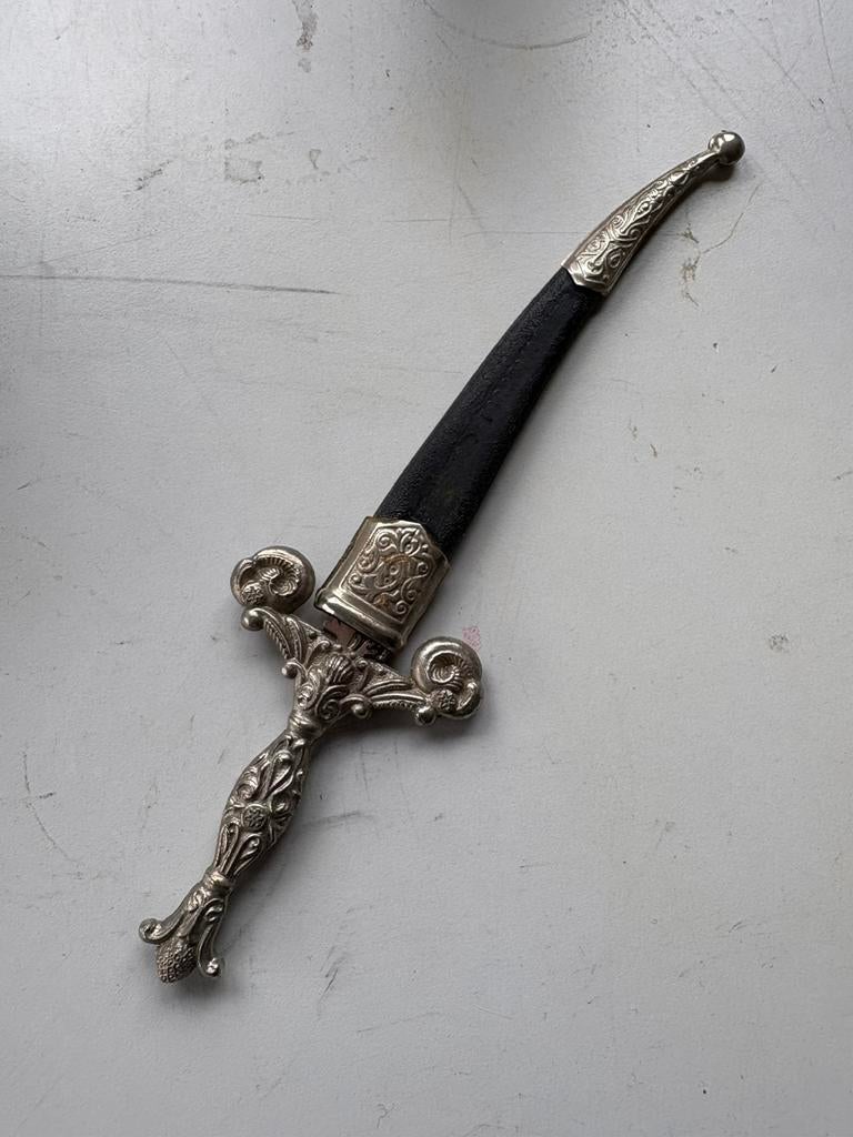 Vintage Toledo Spain briefopener dolk met schede –decoratief, Antiek en Kunst, Verzenden