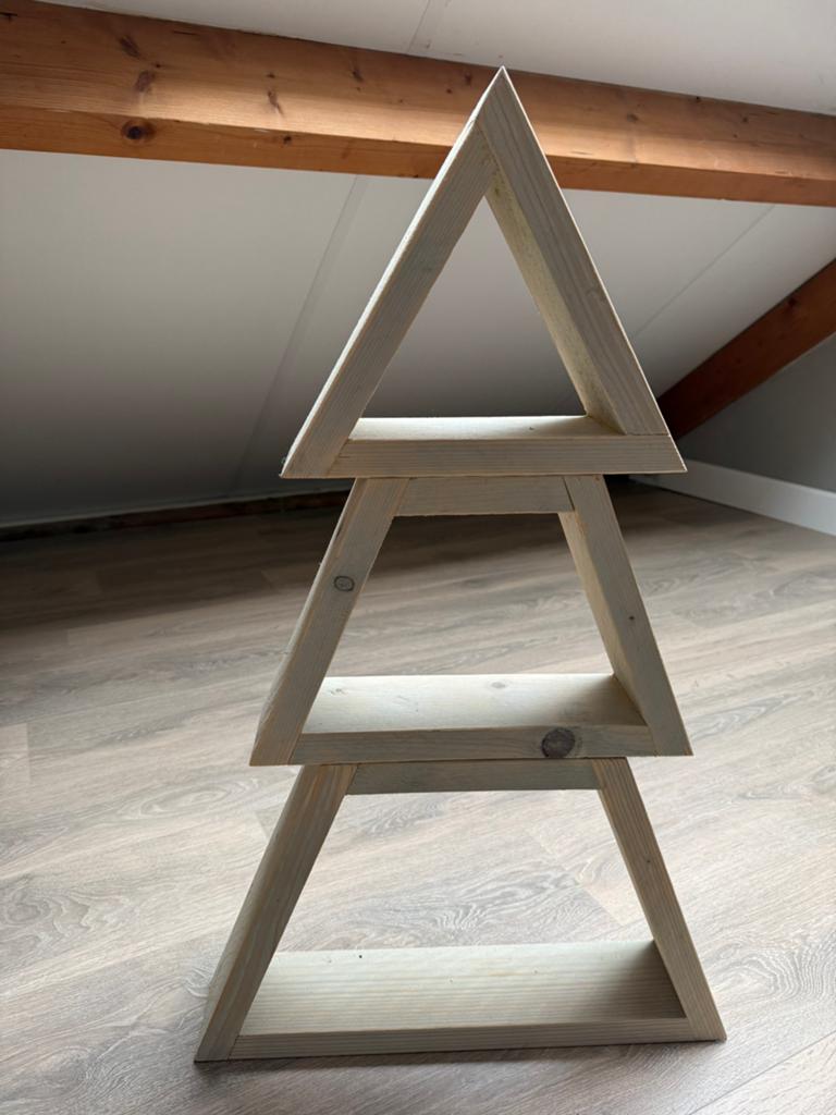 Decoratieve houten kerstboom, Huis en Inrichting, Woonaccessoires | Etagères, Ophalen of Verzenden, Zo goed als nieuw