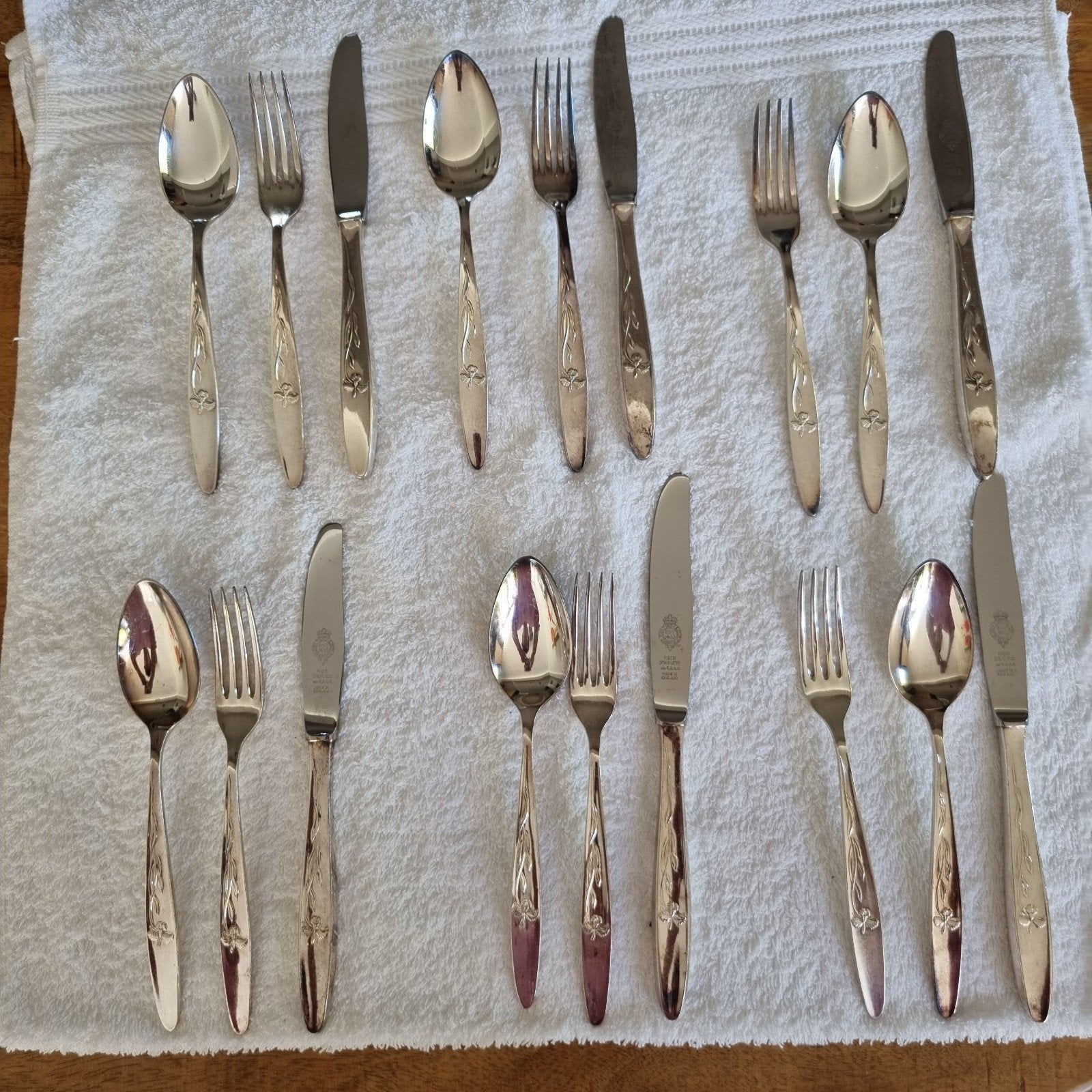 Vintage John Turton & Co. bestekset verzilverd 18 stuks U.K., Ophalen of Verzenden