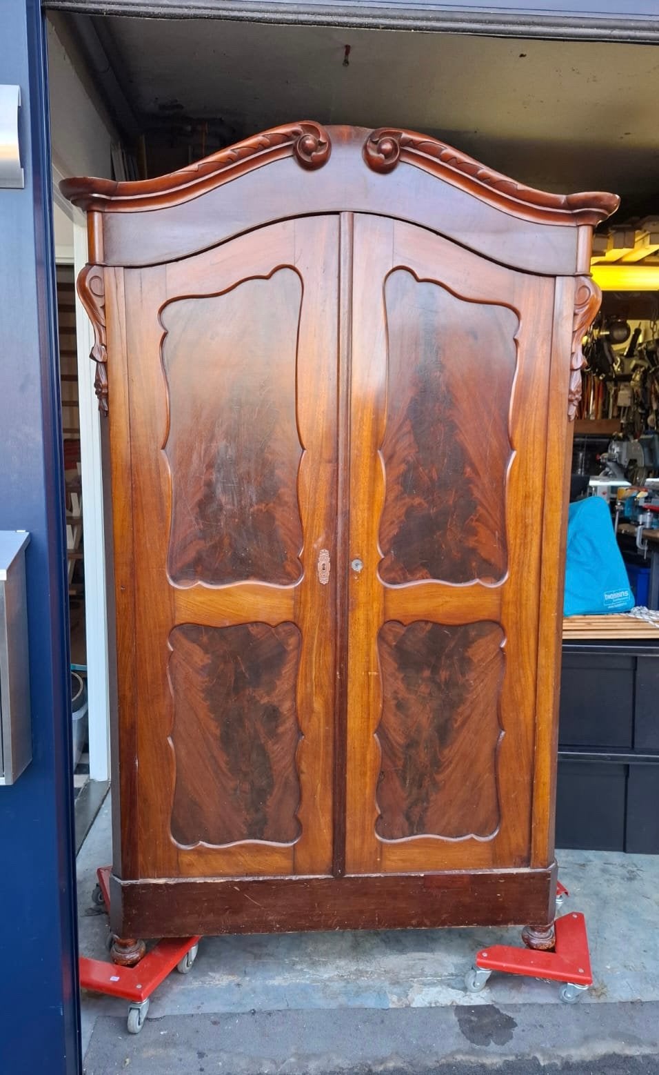 Antieke Hollandse mahonie biedermeier, Ophalen