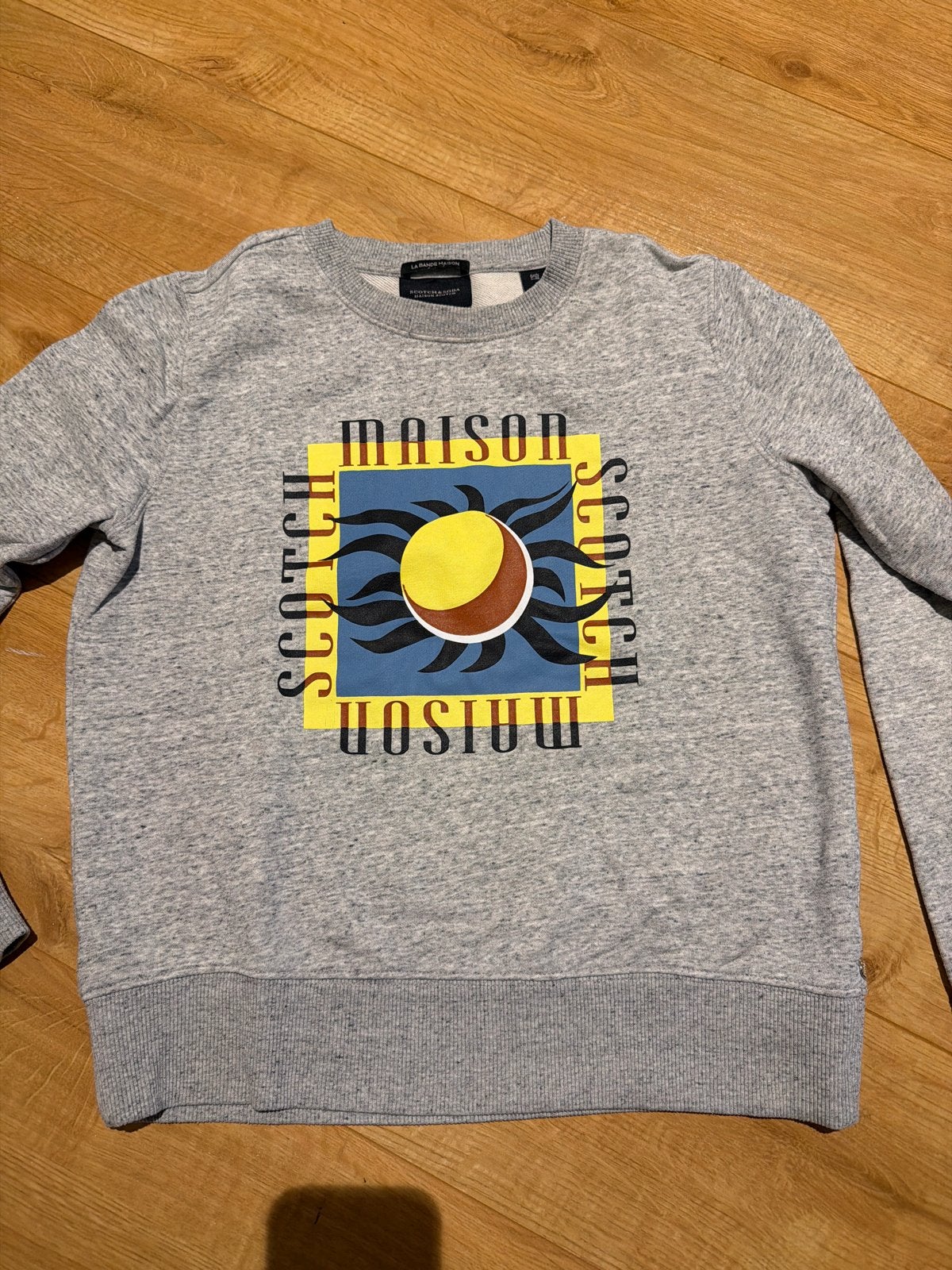 Scotch & Soda Maison Scotch sweater grijs maat S, Ophalen of Verzenden, Gedragen, Maat 36 (S), Grijs