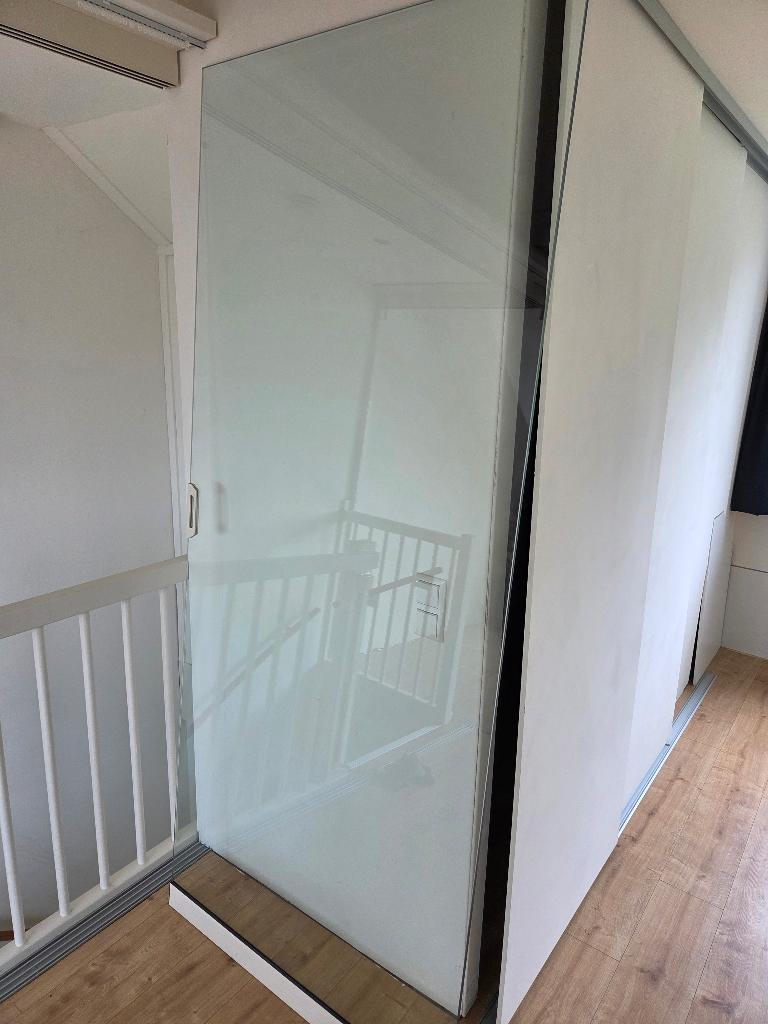Gumax glazen schuifwand deuren (5st), Ophalen, Gebruikt, 80 tot 120 cm, 160 cm of meer