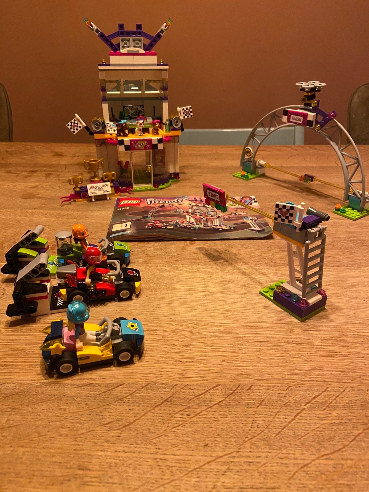 Lego friends racebaan, Gebruikt, Lego, Compleet, Friends