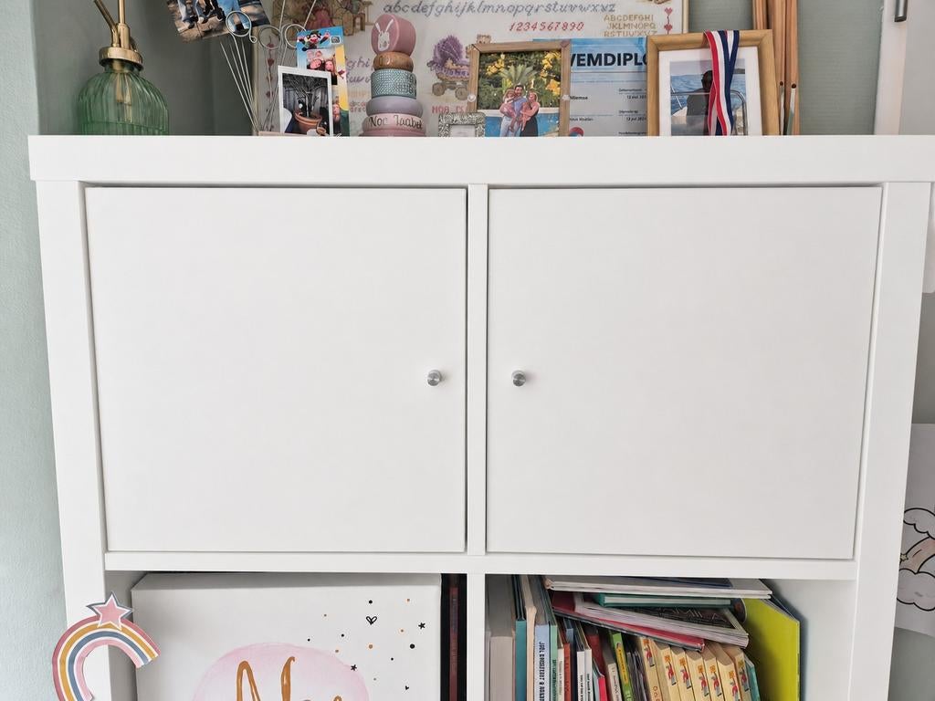 IKEA KALLAX Kastinzet met Deur Wit 1 set, Ophalen of Verzenden