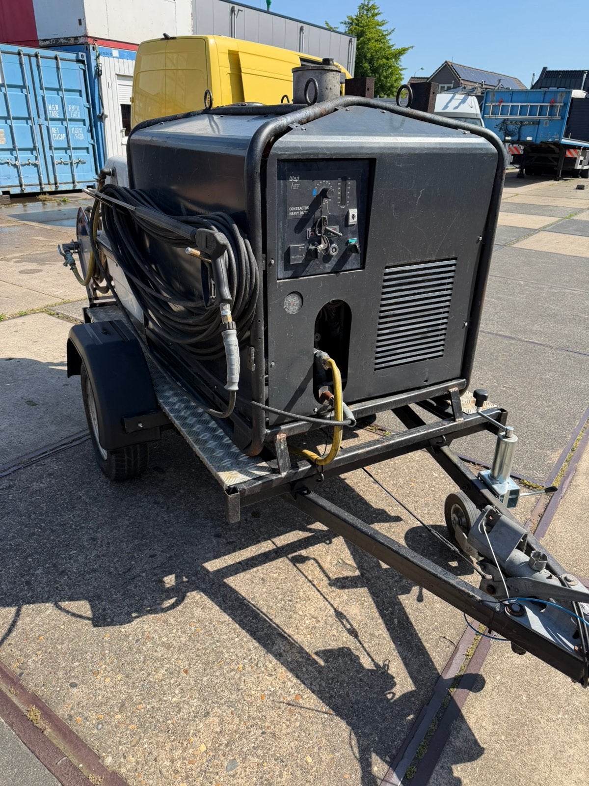 Nilfisk mobiele diesel hogedrukreiniger aanhanger, Tuin en Terras, Hogedrukreinigers, Ophalen of Verzenden, Gebruikt, Elektrisch