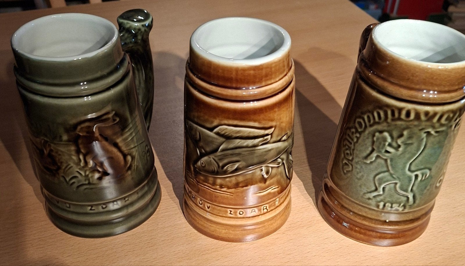 Mooie Tsjechische Bierpullen, Ophalen of Verzenden