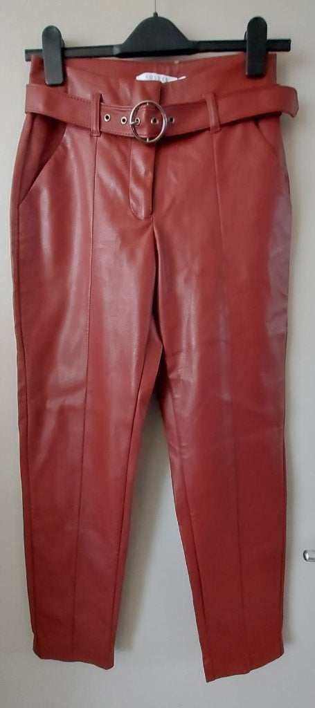 Costes Studio PU broek - Maat 34, Bruin, Ophalen of Verzenden, Zo goed als nieuw, Costes Studio