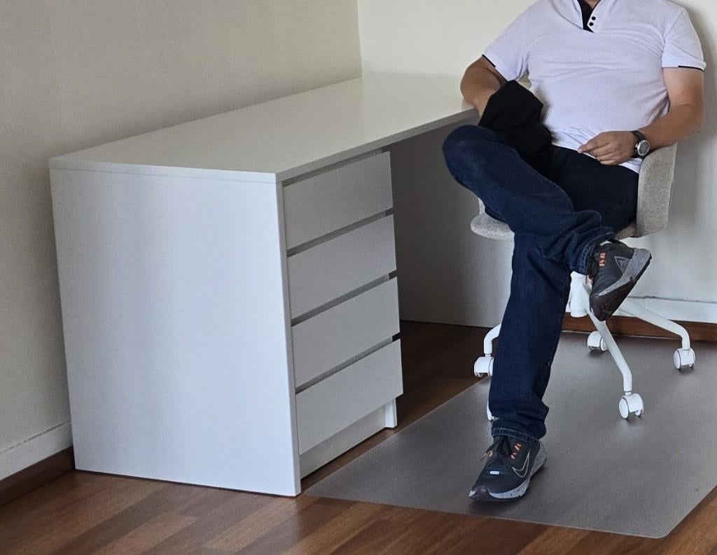 Bureau LIMFJORDEN wit 120x60 – zo goed als nieuw, Ophalen, 120 cm, Zo goed als nieuw, Jysk