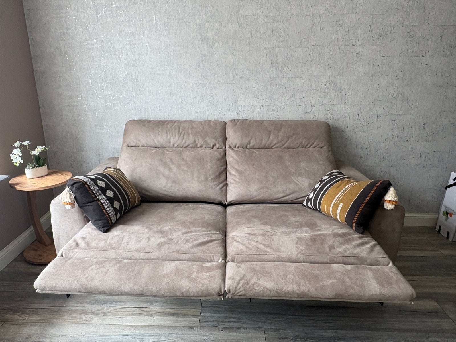 James leen bakker 3-zitsbank met relaxfunctie, Minder dan 75 cm, 150 tot 200 cm, Tweepersoons, Ophalen of Verzenden