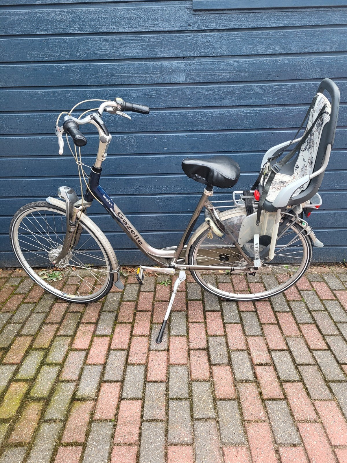 Gazelle fiets met kinderzitje - Opknapper, Ophalen, Velgrem, Versnellingen, Gazelle